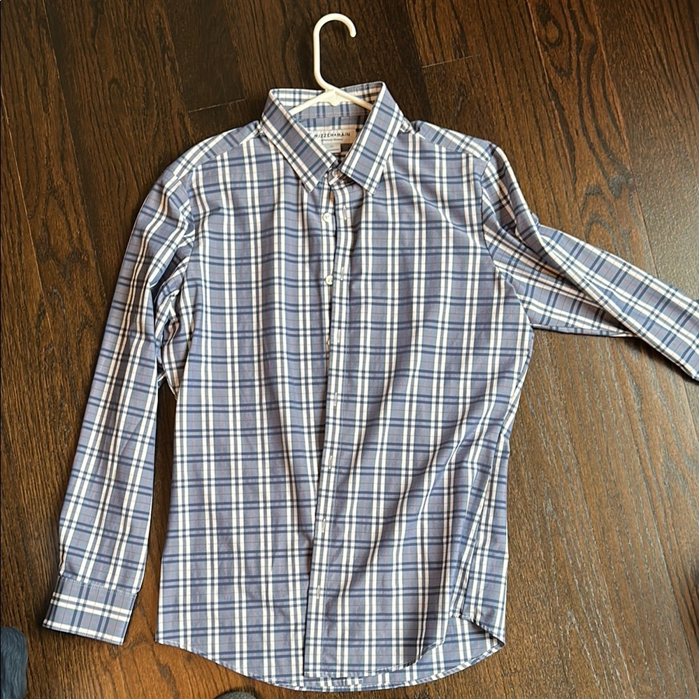 Men's Blue Plaid Shirt